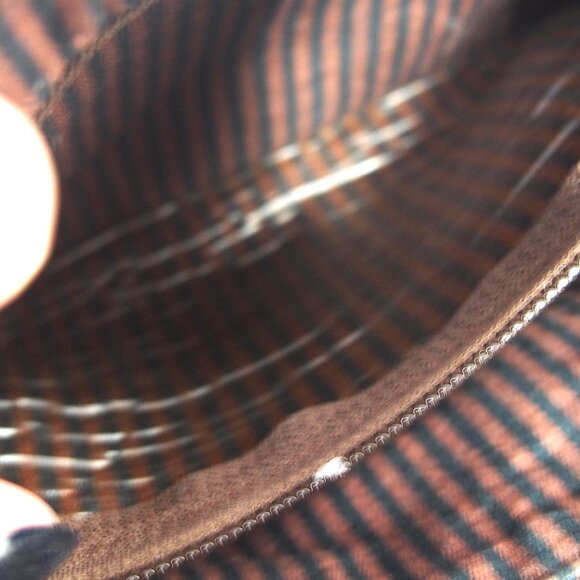 Vintage Brighton Crocodile/Basket Weave Brown Shoulder Bag with Hangtag - Picture 8 of 16